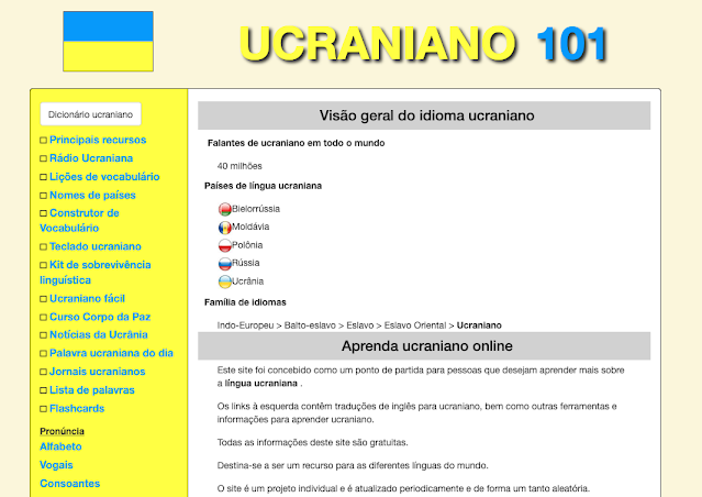 Site para começar a aprender Ucraniano online grátis