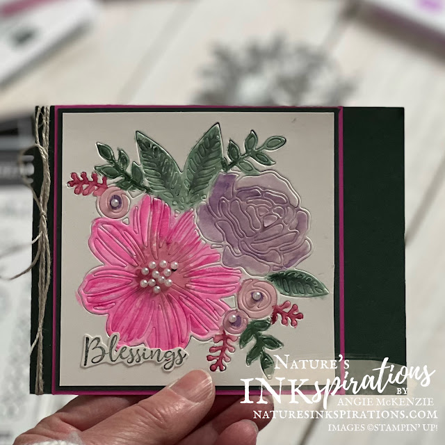 Artistic Watercolor card (close-up) | Nature's INKspirations by Angie McKenzie