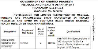 Specialist Medical Officer Jobs in Andhra Pradesh