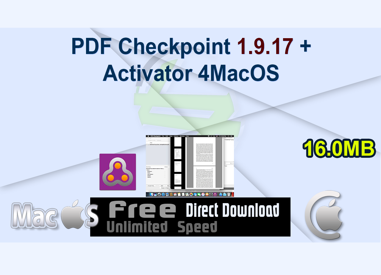 PDF Checkpoint 1.9.17 + Activator 4MacOS