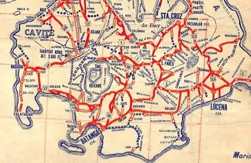 Pre-war Map of Batangas