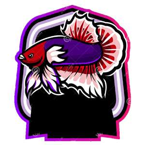 logo ikan cupang vector