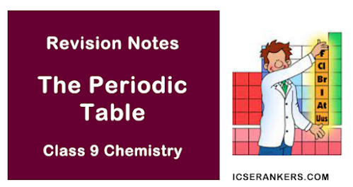 periodic table assignment for class 9