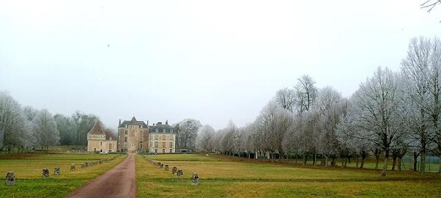 Freezing fog, Chateau de Boussay, Indre et Loire, France. Photo by Loire Valley Time Travel.