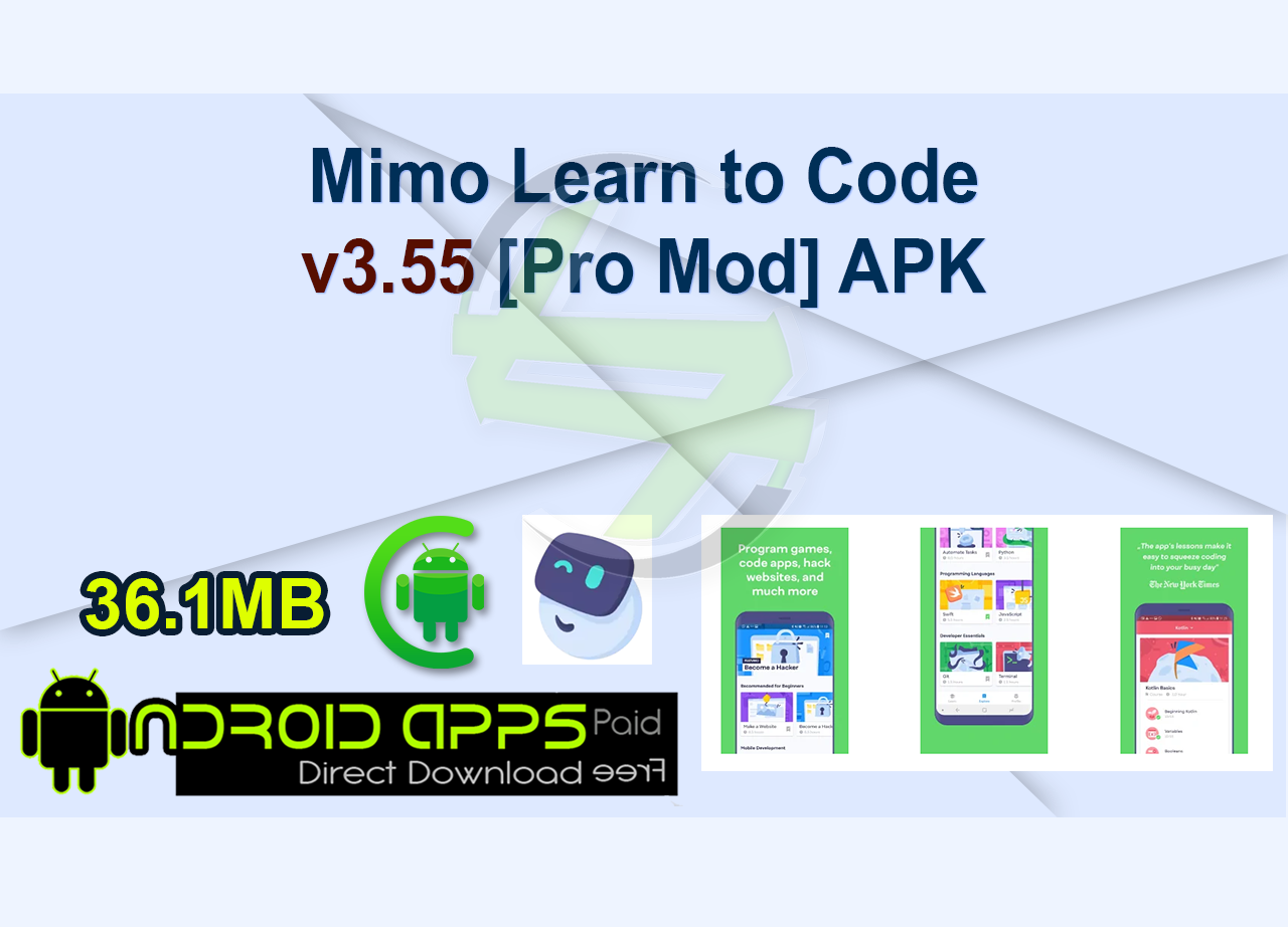 Mimo Learn to Code v3.55 [Pro Mod] APK