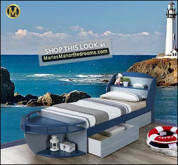 nautical bedroom ideas nautical mural boat bed boys nautical bedroom lighthouse mural nautical
