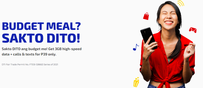 DITO launches new promo: 3GB data, calls + text for only PHP 39