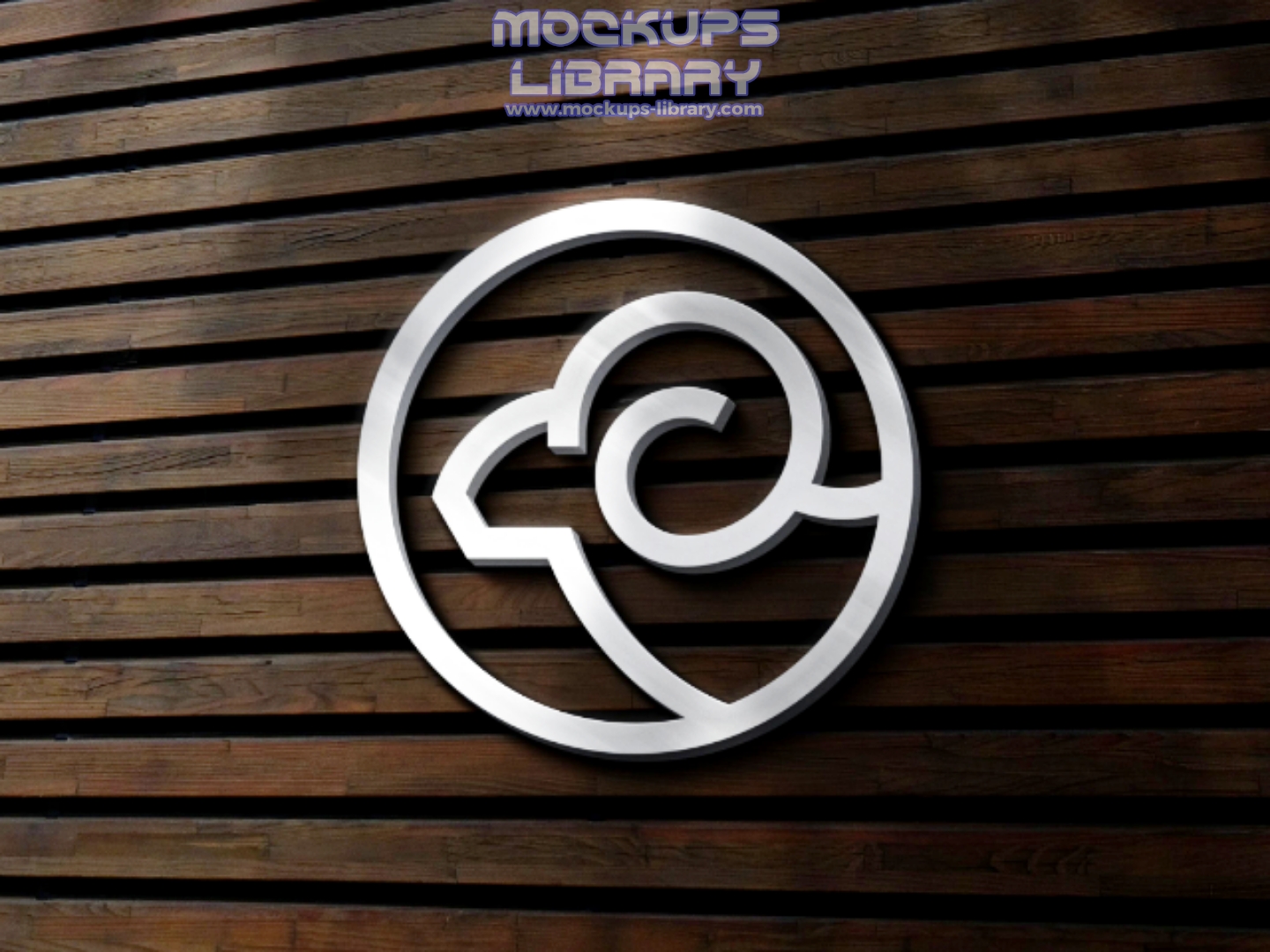 Silver Sign Logo Mockup