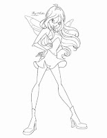 Bloom Winx Club coloring page