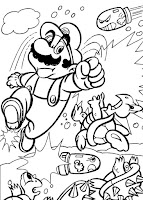 Super MArio coloring page