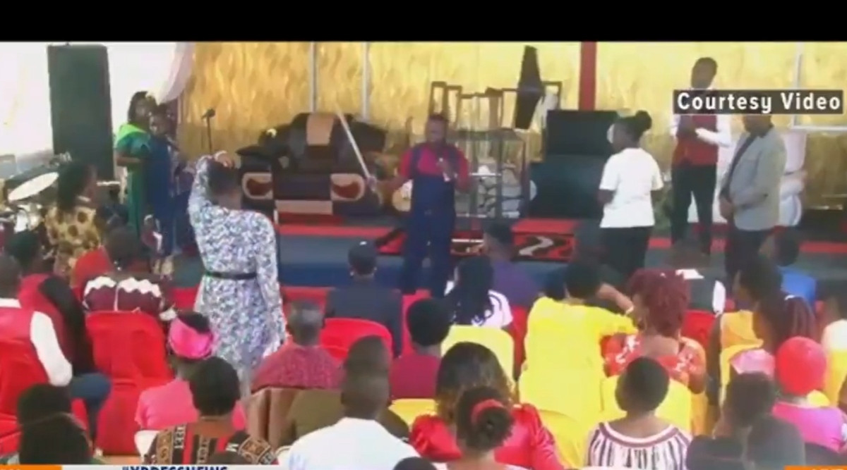 Pastor arrested for flogging his ushers and members with a cane (video)