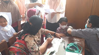 SDN 2 Pasir Tangkil Gelar Vaksin Perdana