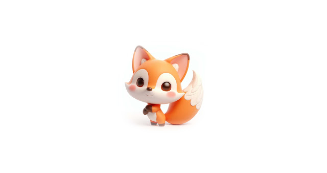 4K Cute Little Fox Minimal HD Wallpaper