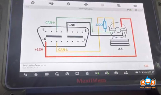 Program Mercedes GL450 Used TCU with Autel IM608 2