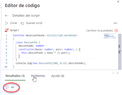 Office Scripts: Classes y el método Constructor