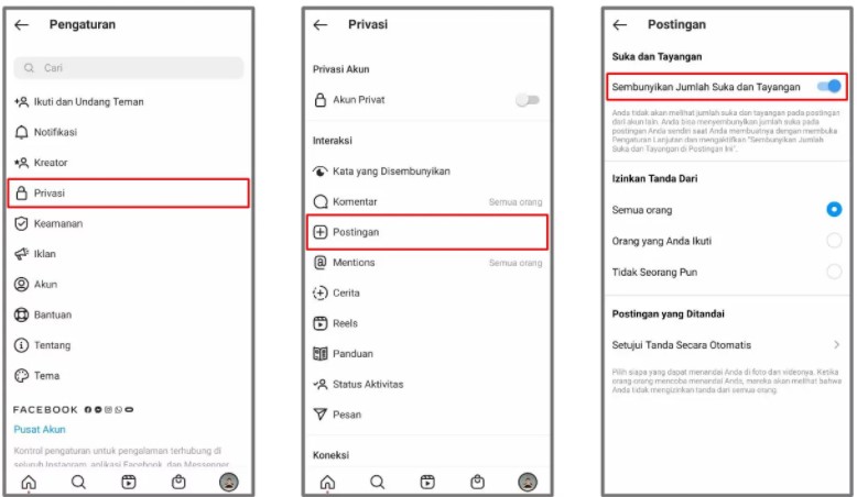 Cara Menyembunyikan Jumlah Like di Instagram