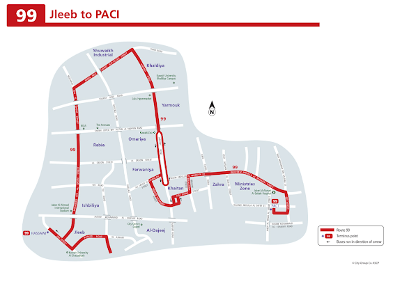 PACI Bus Number Kuwait Bus Route 2024
