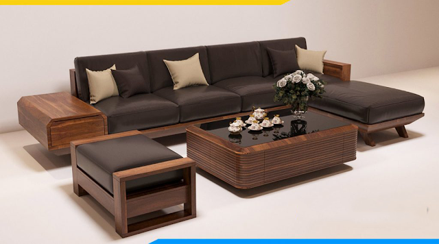 Ghế sofa văn phòng đẹp chữ L