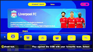 Download eFootball PES 2022 Liverpool PPSSPP Edition Graphics HD Real Scoreboard Latest Transfer