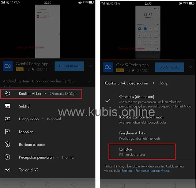 2 Cara Nonton Video Youtube Dengan Kualitas HD Di Android dan PC