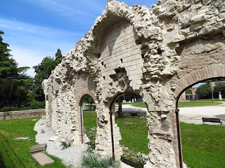 Some remains of the Roman amphiteatre are still visible in the Giardino dell'Arena