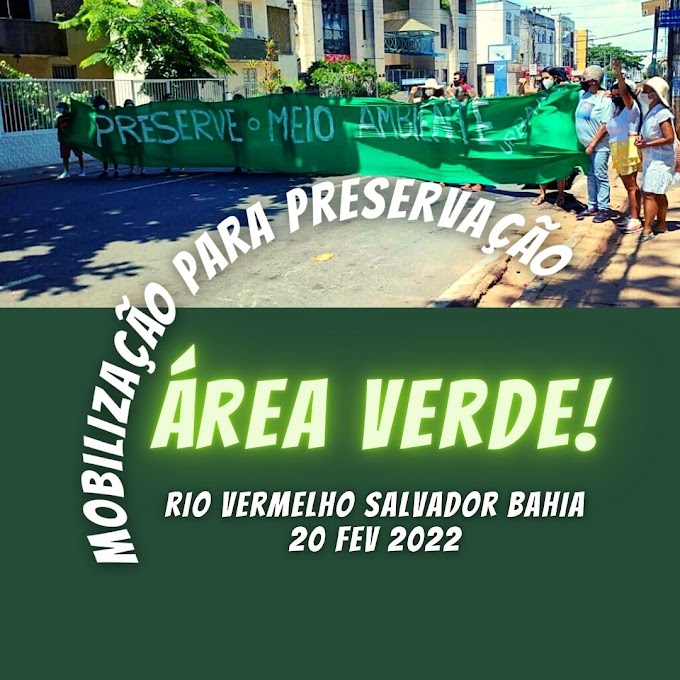 Mais um dia de mobilização para preservação da área verde no bairro