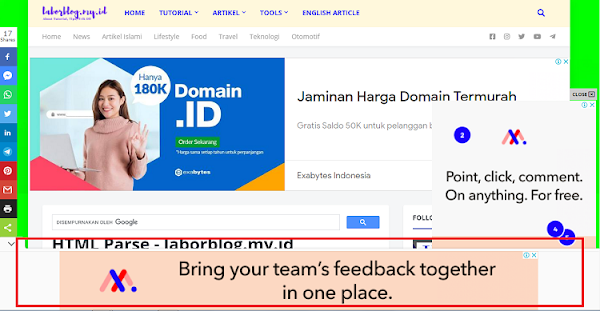 laborblog.my.id - Pada kesempatan kali ini saya akan memberikan tips cara membuat floating ads dengan mudah. Jika Anda ingin memasang iklan melayang, Anda harus berhati-hati, jangan sampai iklan tersebut mengganggu pengunjung blog Anda.