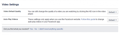 Cara Mematikan AutoPlay Video di Facebook  (Untuk Desktop)