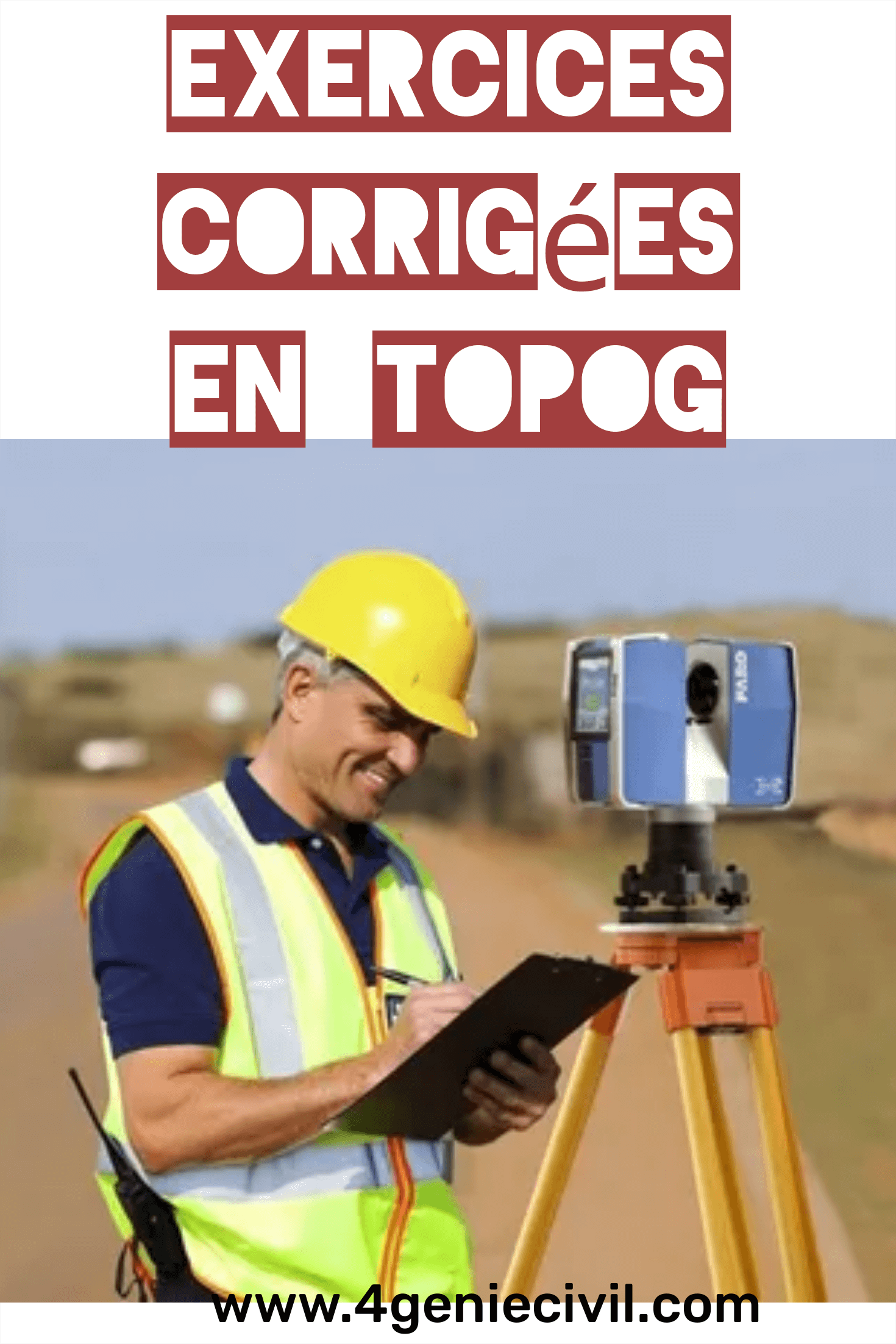 Exercices en topographie avec solution