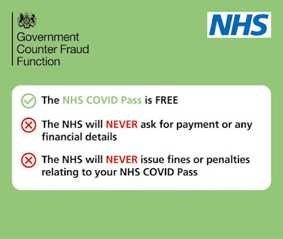 NHS COVID pass is FREE