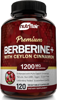 NutriFlair Premium Berberine HCL 1200mg