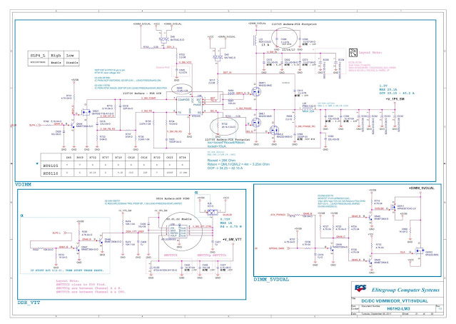 ECS H61H2-LM3 REV 1.0 Schematic Circuit Diagram