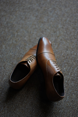 A Pair of Brown Expensive Leather Shoes