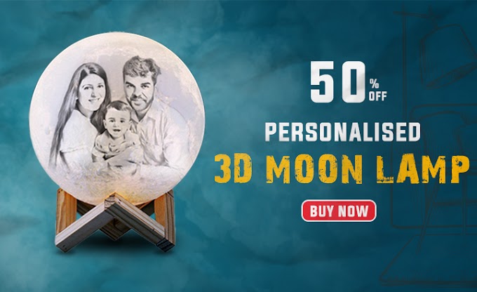 Light up your space! With customized photo moon lamp