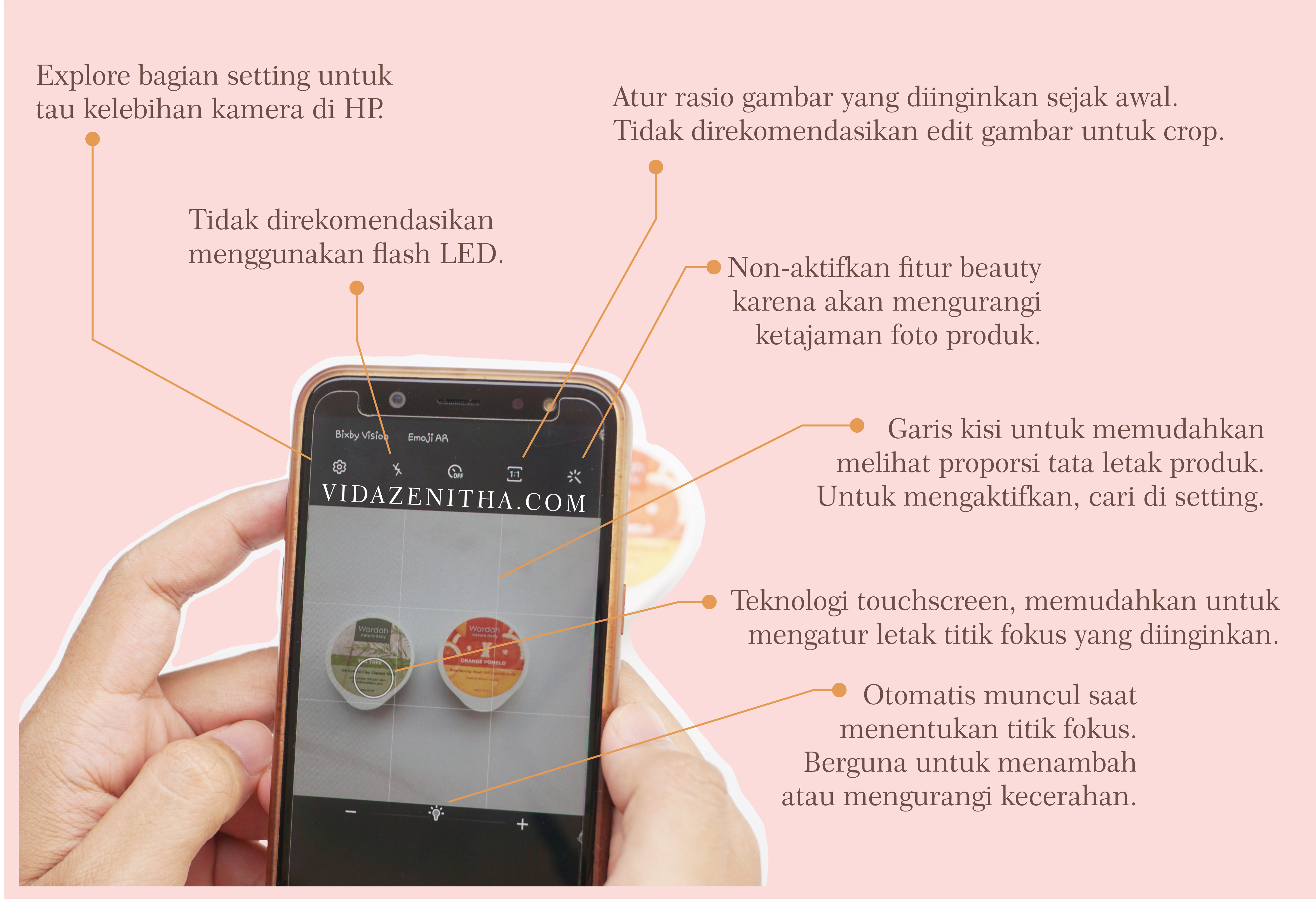 tips cara foto produk dengan HP Samsung jadul