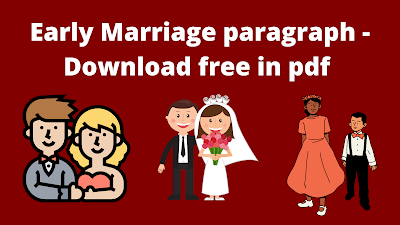 Early Marriage paragraph