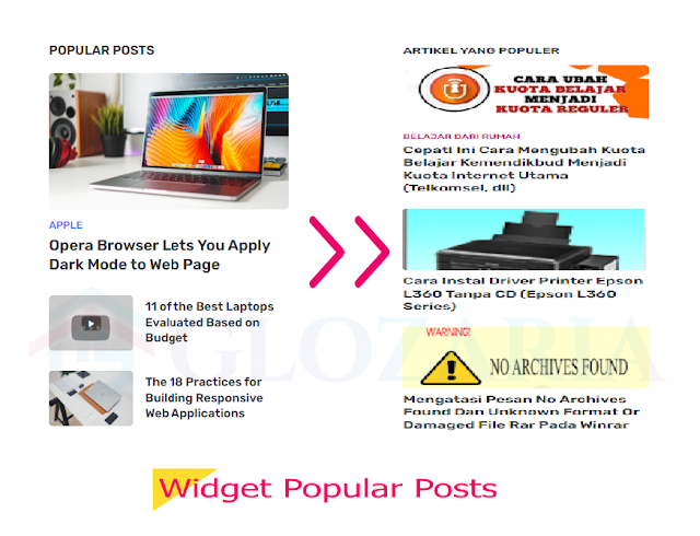 Mengubah Gaya Popular Post Supermag, Template Premium Dari Templateify