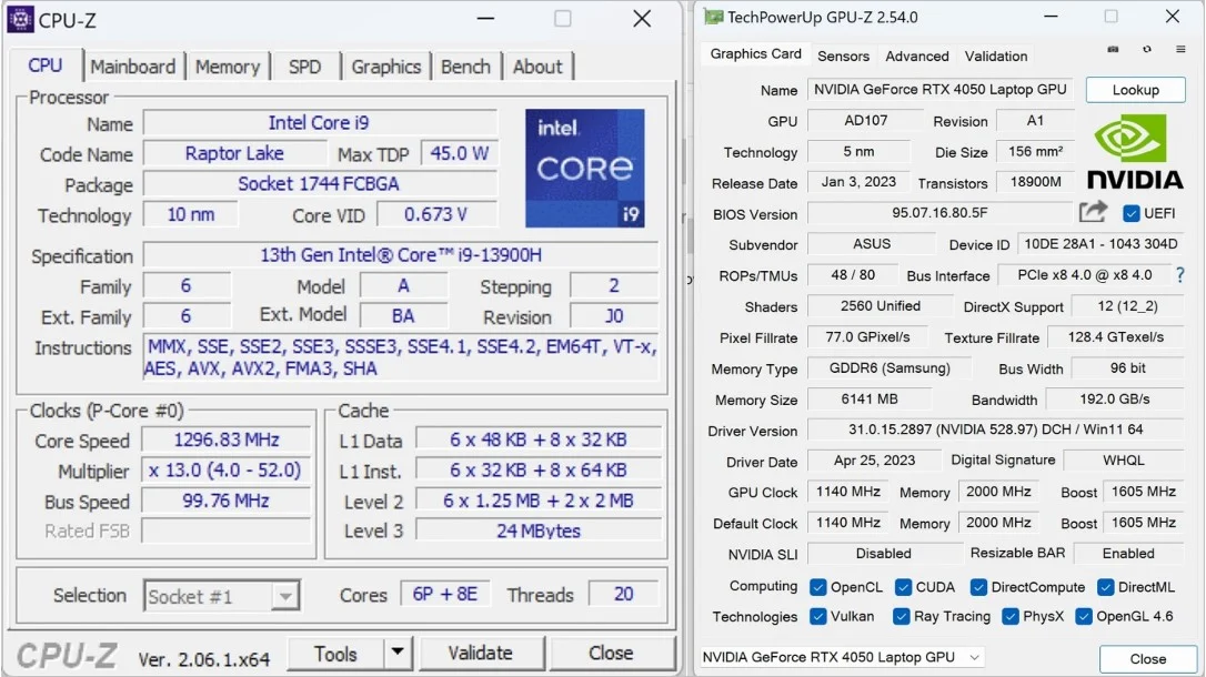 Benchmark Asus Vivobook Pro 16 OLED K6602VU