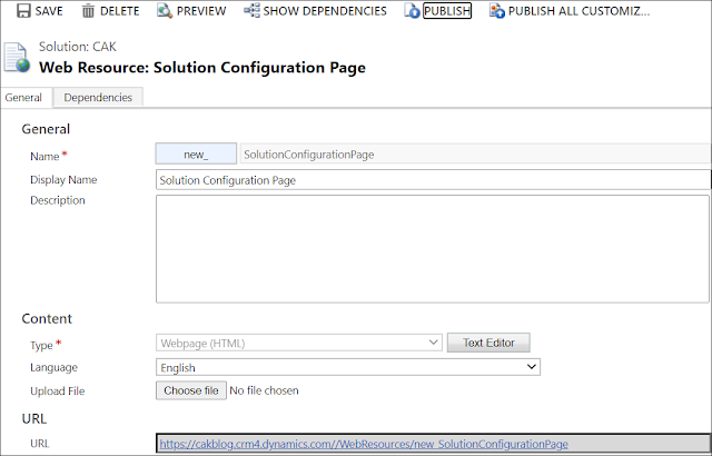 Solution configuration page 3