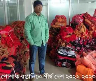 পোশাক রপ্তানিতে শীর্ষ দেশ ২০২২-২০২৩