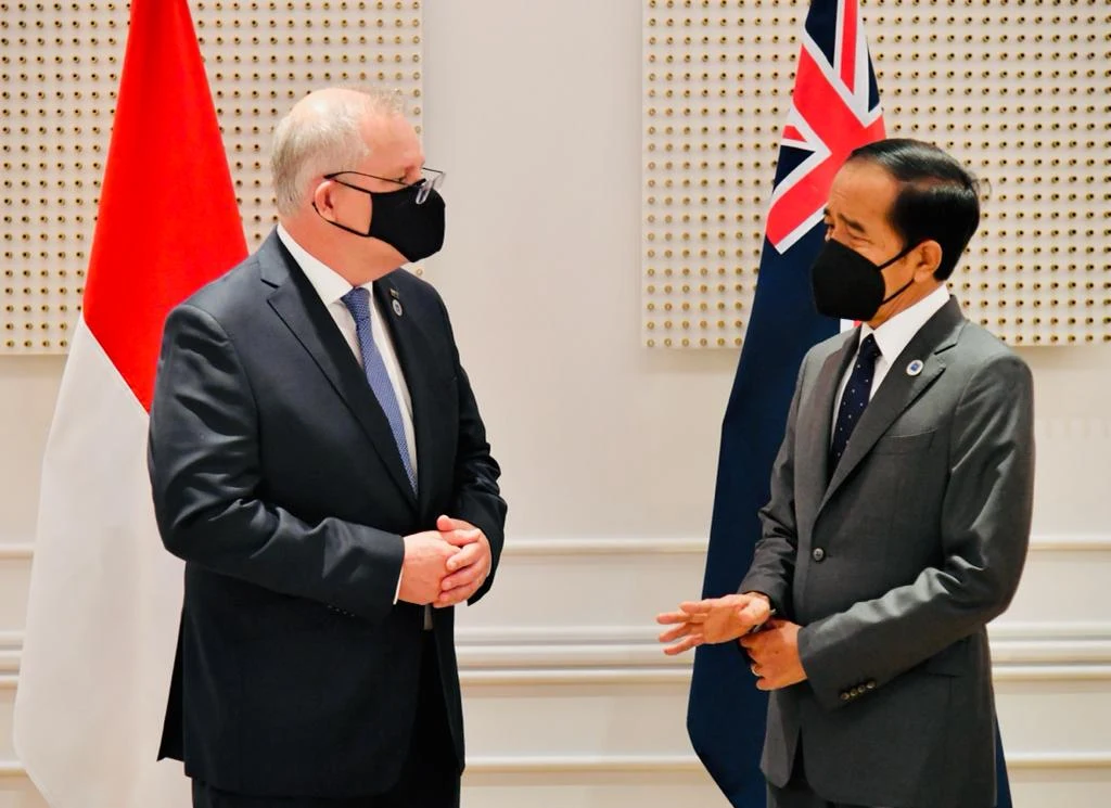 President Joko Widodo held a bilateral meeting with Australian PM, Scott Morrison, Saturday (30/10/2021).