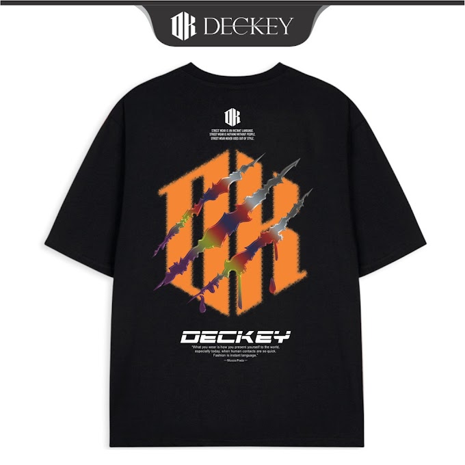 Mall Shop [ deckey.official ] [Mã BMBAU50 giảm 50K đơn 150K] Áo Thun Cotton Unisex Nam Nữ Form Rộng DECKEY SCRATCH