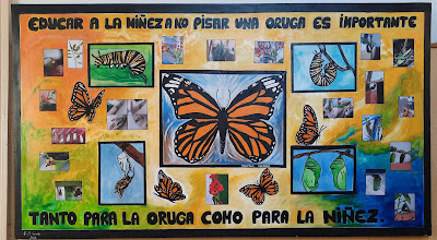 Mural realizado por los alumnos de 6to y 7mo junto a la seño Celeste Carrara