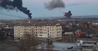 حرس الحدود الأوكرانى القوات الروسية اخترقت العاصمة كييف وتدمير 74 منشأة عسكرية