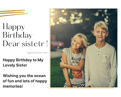 funny birthday wishes for lovely sister