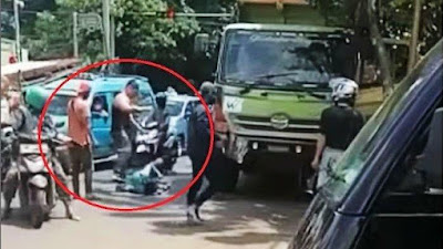 Viral Aksi Biadab Pria Banting-Injak Sopir di Cibubur Masih Diburu, Polisi Cek CCTV