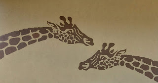 Bankstown giraffe Mural on Zarraffa's Coffee House