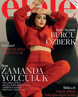 Burcu Ozberk as cover star of the November issue of Elele Magazine.