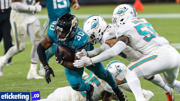 Quarterback Trevor Lawrence and the Jacksonville Jaguars take on the Miami Dolphins