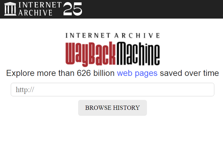 Wayback Machine Alternative